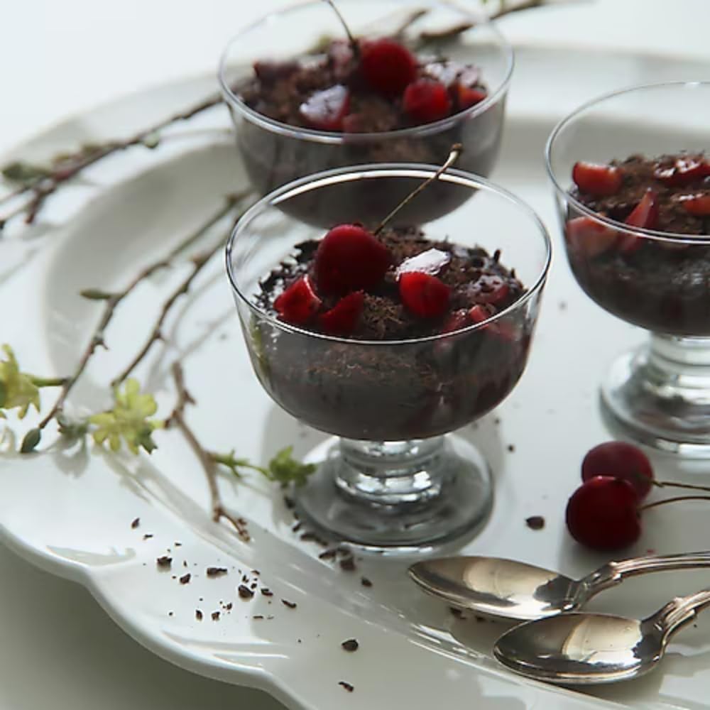 Glasschalen Set für Dessert Snacks Frühstück und kleine Servierportionen