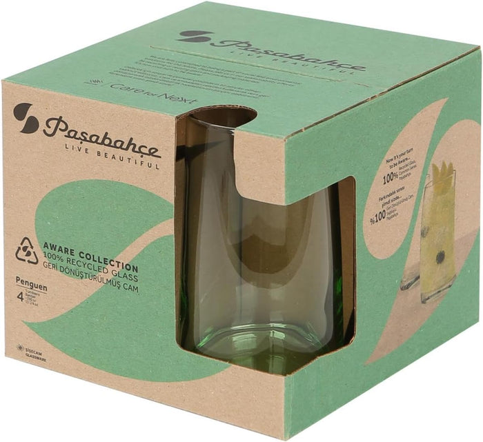 Trinkgläser 390 ml klares Glas für Haushalt und Gäste
