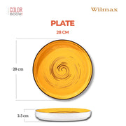 Wilmax Teller 28 cm Gelb – Anwendungsbeispiel