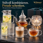 Wilmax Glasbecher mit Henkel 400 ml 6er-Set Glas – Anwendungs- oder Detailansicht; Lieferumfang: 6 Stück