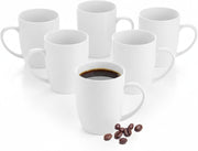 Wilmax Tasse 460 ml 6er-Set Weiß Porzellan – Produktansicht; Lieferumfang: 6 Stück