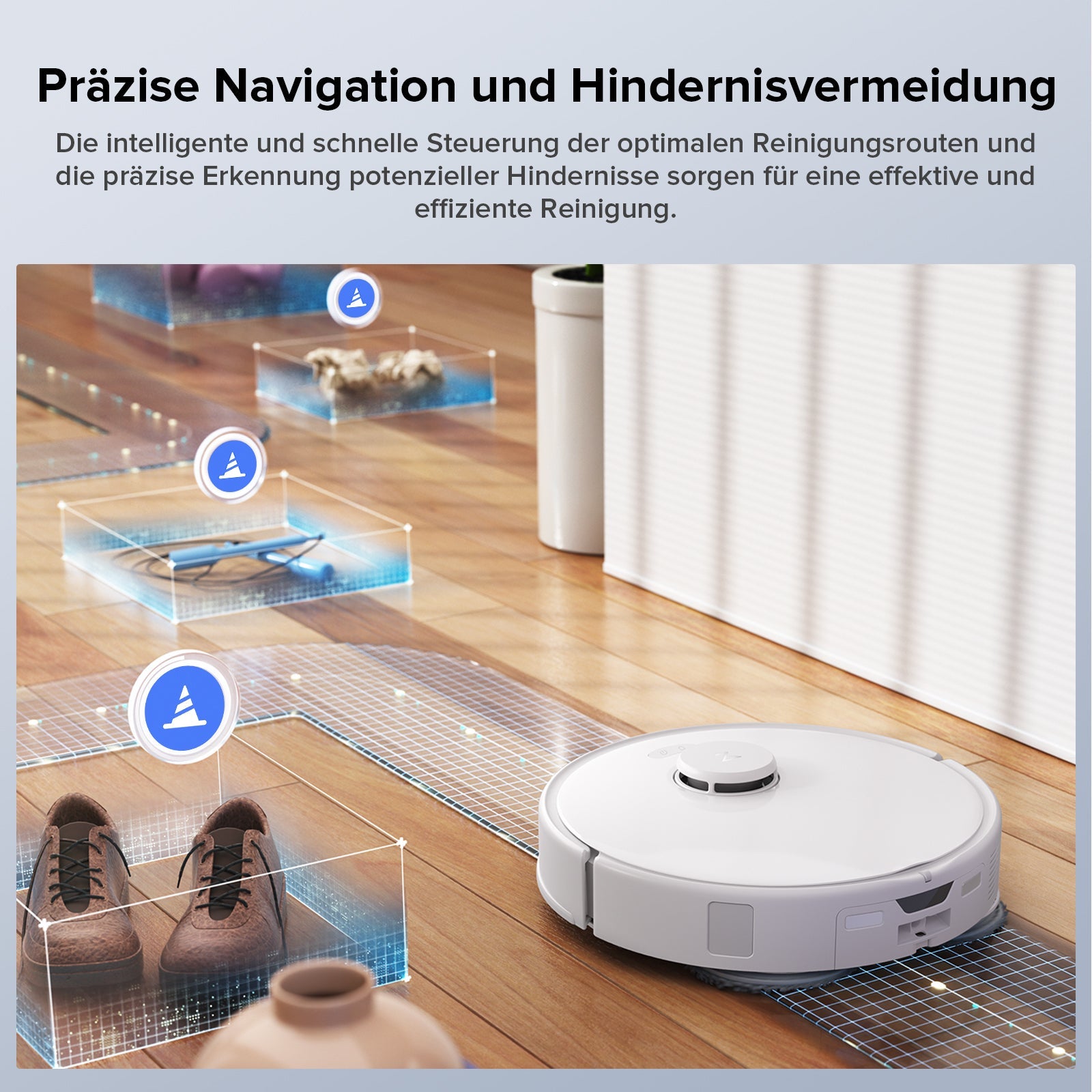 Roborock Qrevo Edge S5A Saug- und Wischroboter für Hartboden und Teppich