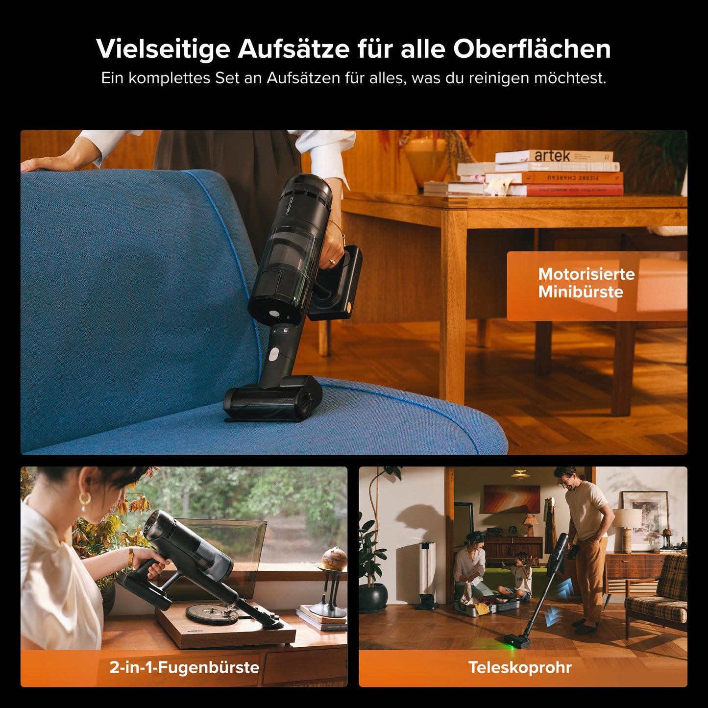 Roborock H60 Hub Ultra HEPA-Filter und Staubbehälter für trockene Reinigung