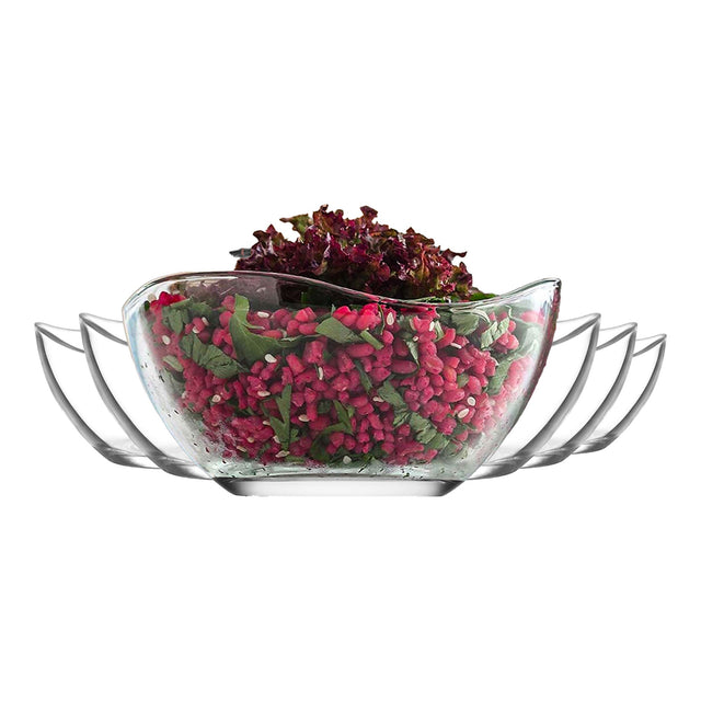 HELDENA Servierschalen 310 ml – 6er-Set aus Klarglas