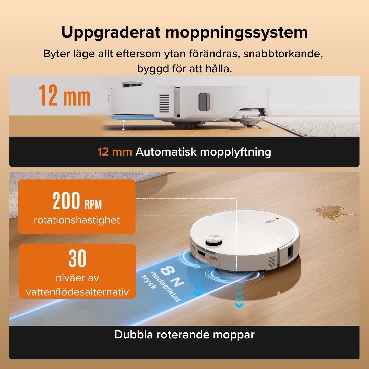 Roborock Qrevo Edge 2 Saug- & Wischroboter – 25.000 Pa | FlexiArm | 80°C Moppwäsche | HELDENA