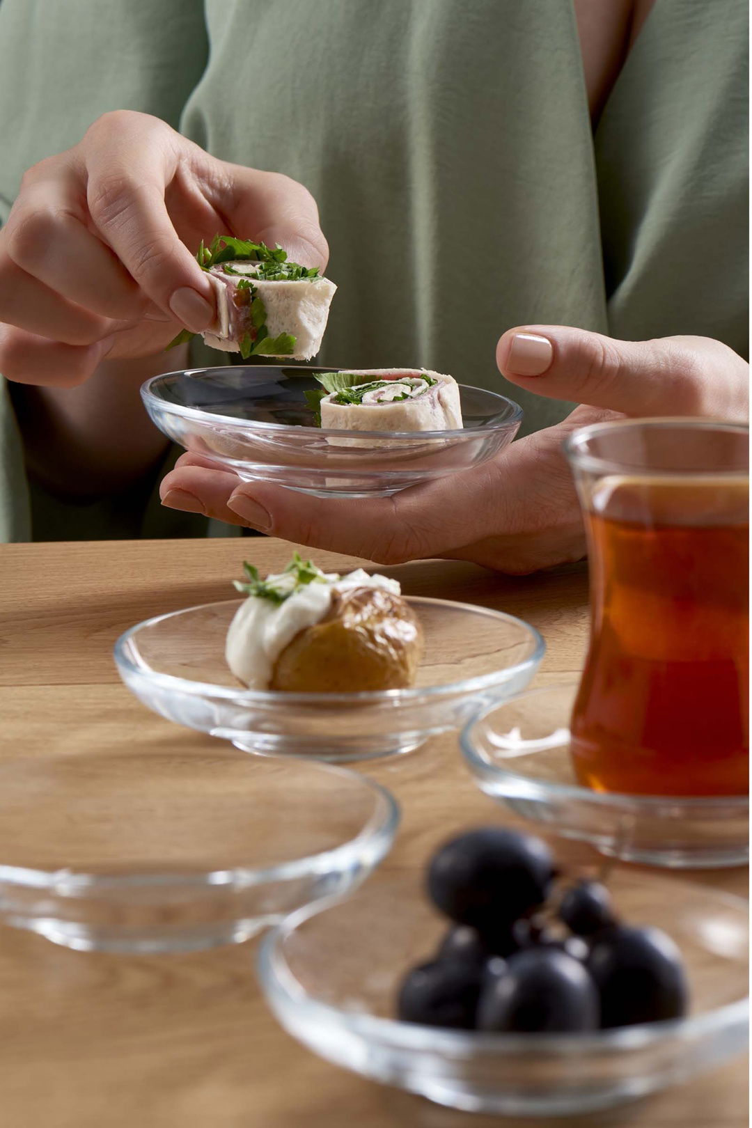 HELDENA Üsküdar Teegläser 120 ml – 12er Set aus klarem Glas für türkischen Tee