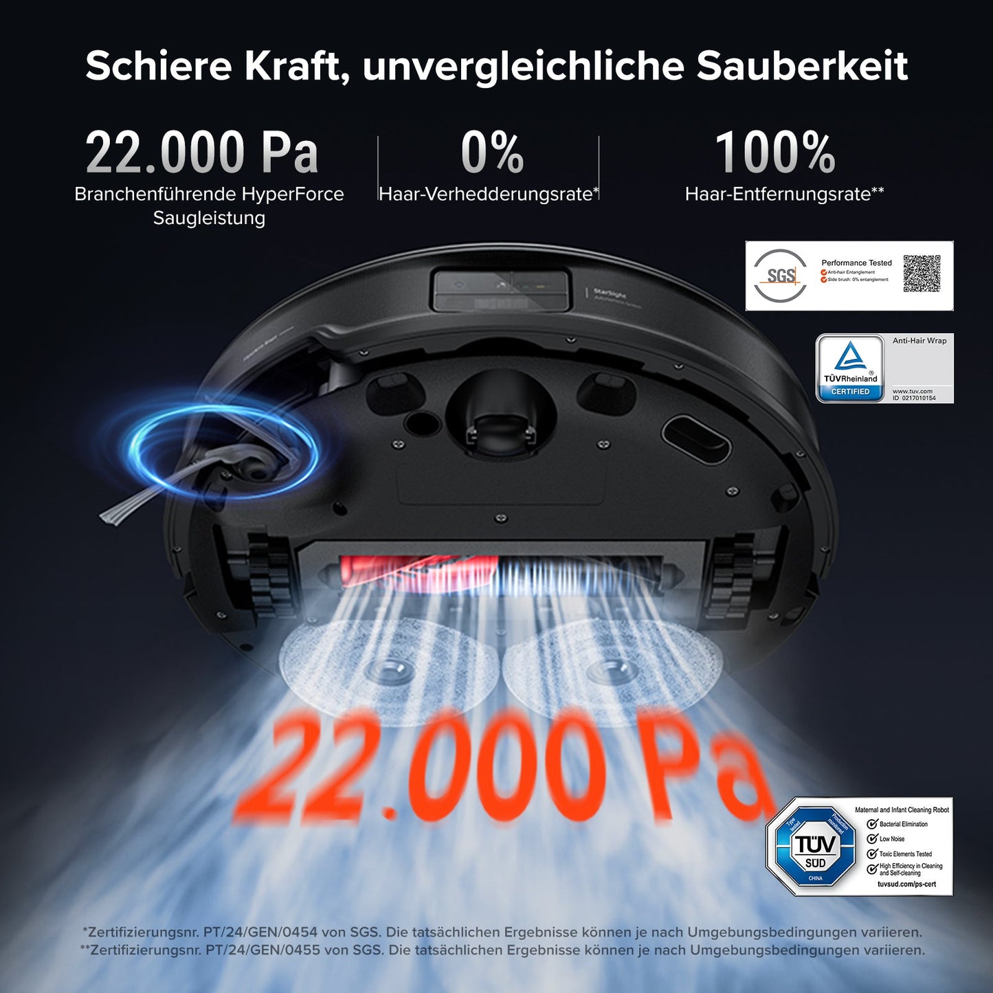 Roborock Saros 10R Saug- & Wischroboter – 20.000 Pa | StarSight 2.0 | ultraflach 7,98 cm