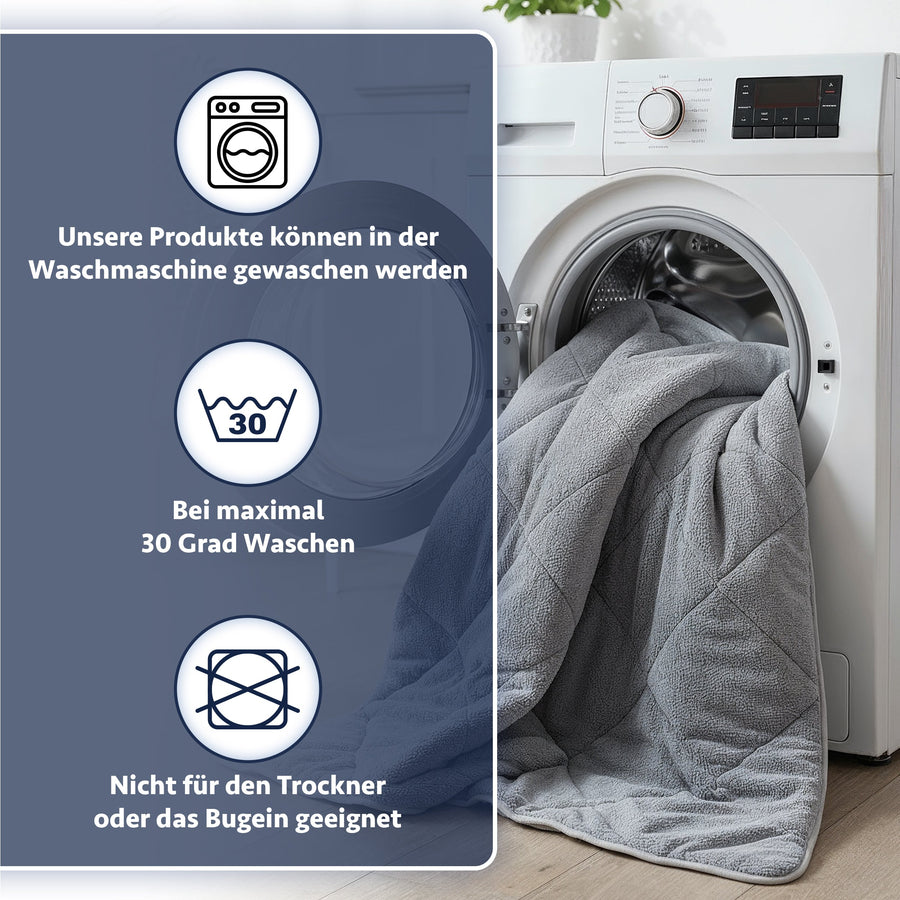 HELDENA Wellsoft Bettdecke Grau als Bettauflage