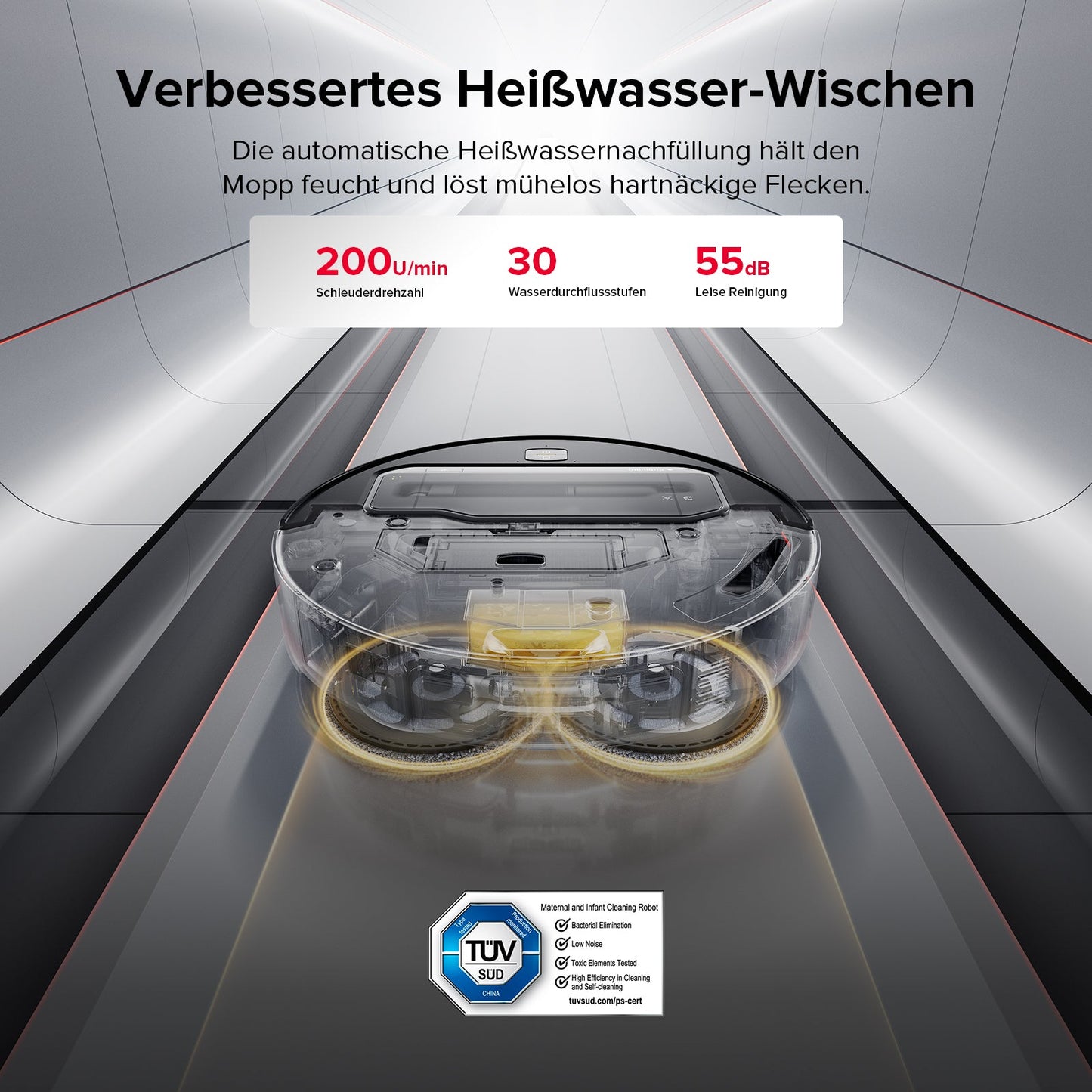 Roborock Saros Z70 Saug- und Wischroboter mit Multifunktions-Dock 4.0