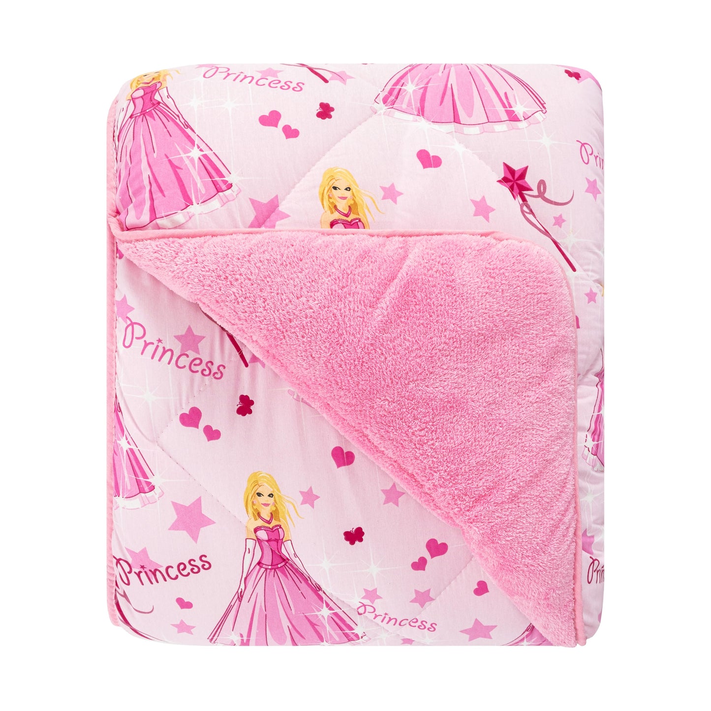 Prinzessin Kinder-Schlafset maschinenwaschbar und pflegeleicht aus Wellsoft Rosa