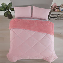 HELDENA Wellsoft Bettdecke Rosa – Detailansicht