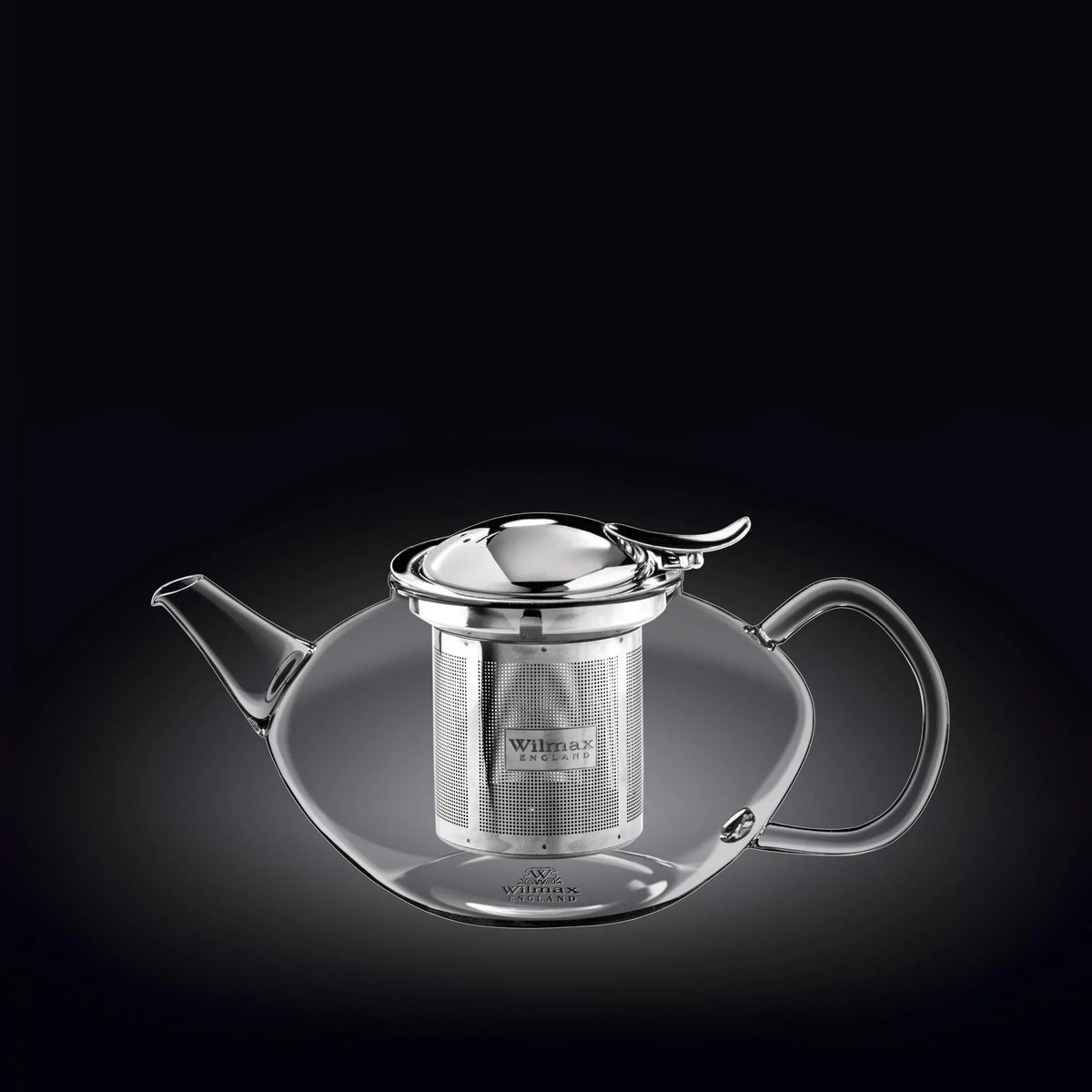 Wilmax Teekanne 650 ml mit Edelstahlfilter Transparent Thermoglas – Anwendungs- oder Detailansicht; Lieferumfang: 1 Stück