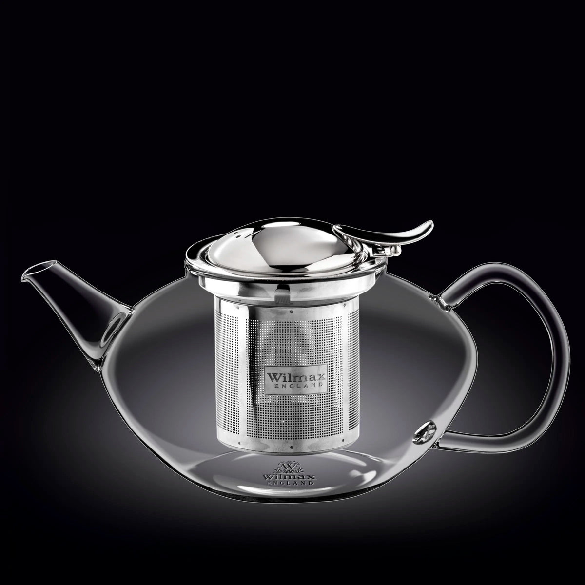 Wilmax Teekanne 1550 ml mit Edelstahlfilter Transparent Thermoglas – Anwendungs- oder Detailansicht; Lieferumfang: 1 Stück