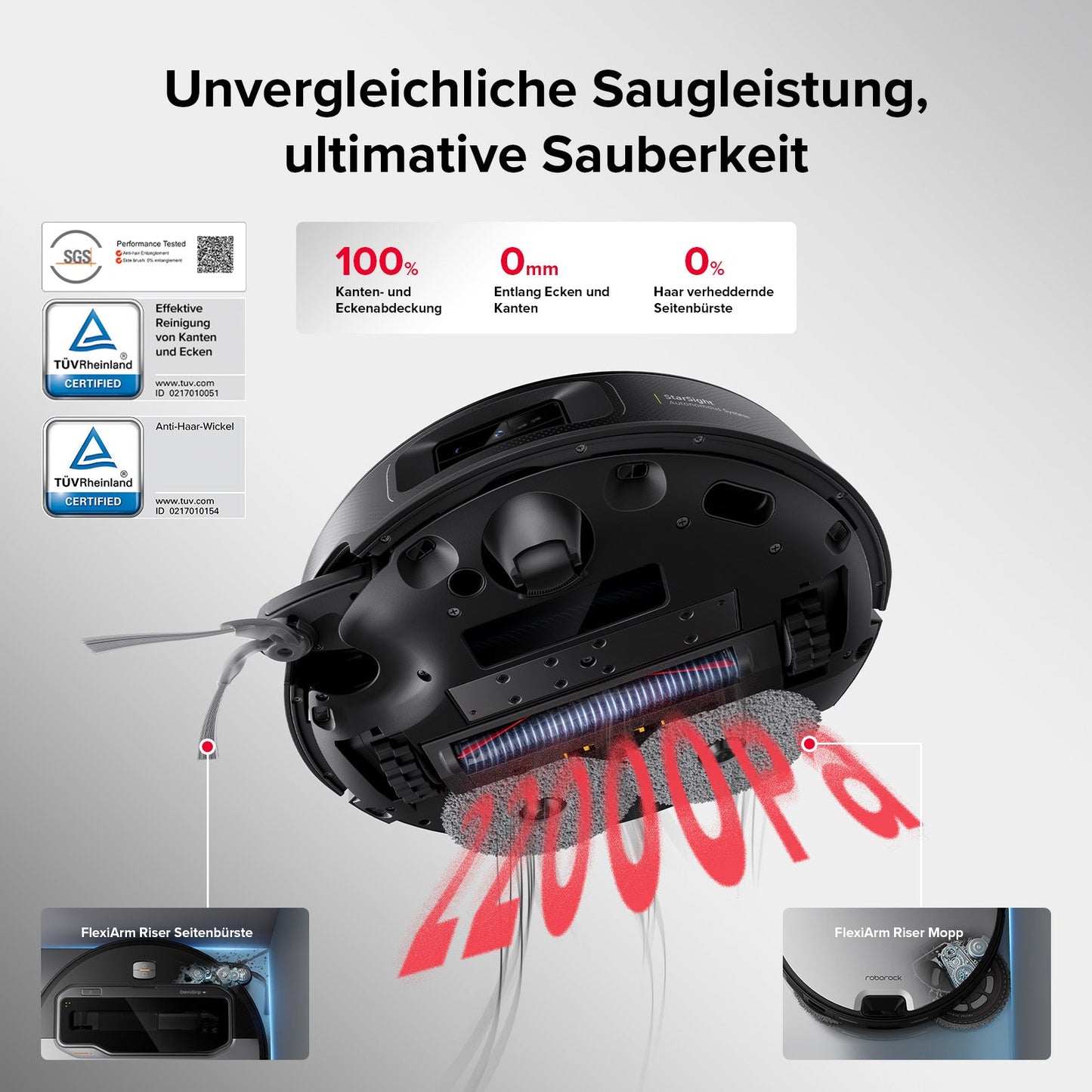 Roborock Saros Z70 Saug- und Wischroboter mit Multifunktions-Dock 4.0