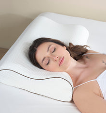 Doppelseitiges Visco Nackenkissen mit zwei Höhen Classic und Dual