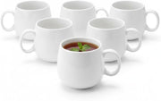 Wilmax Tasse 400 ml 6er-Set Weiß Porzellan