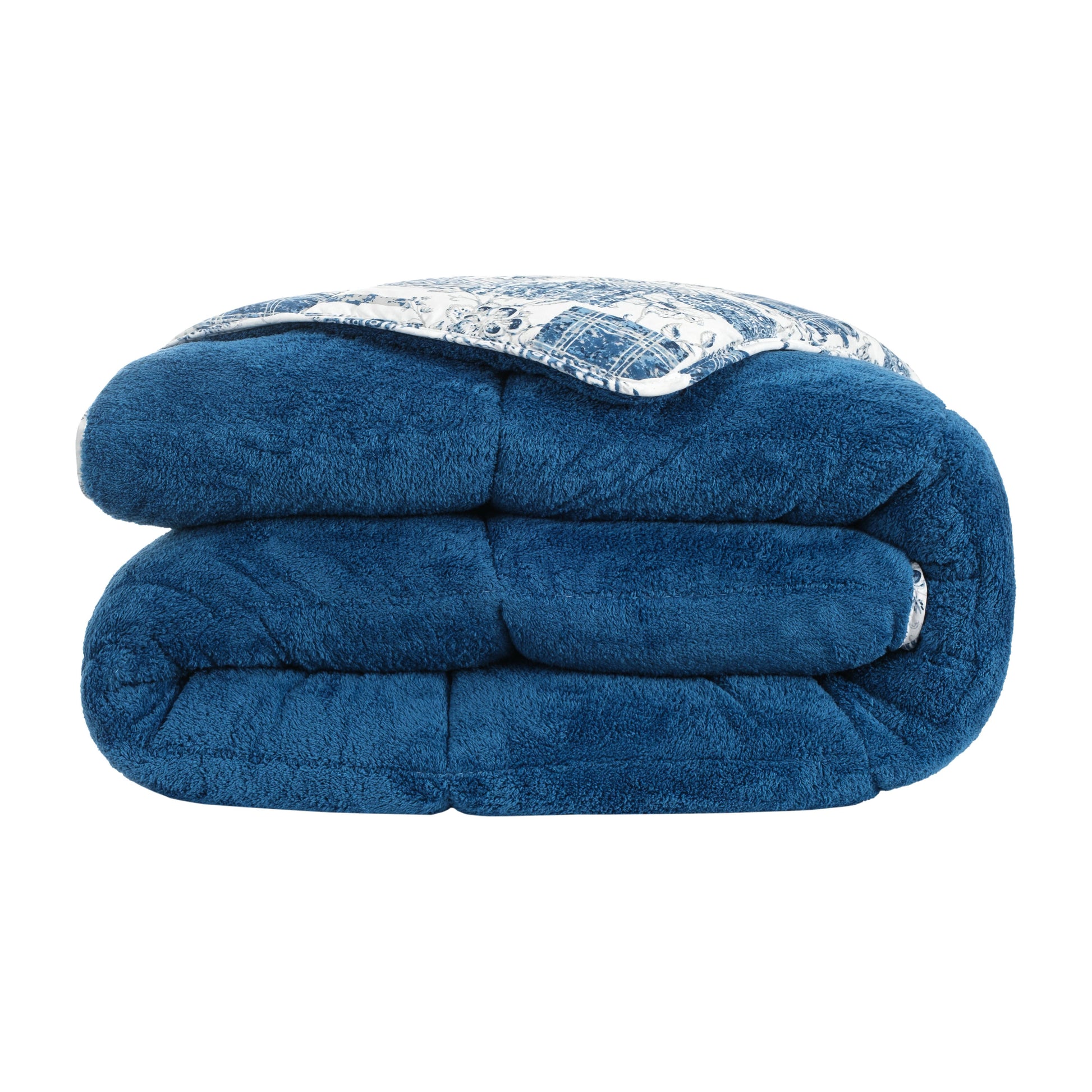 Blaue Wellsoft Ganzjahresdecke 155x220 weich Schlafzimmer