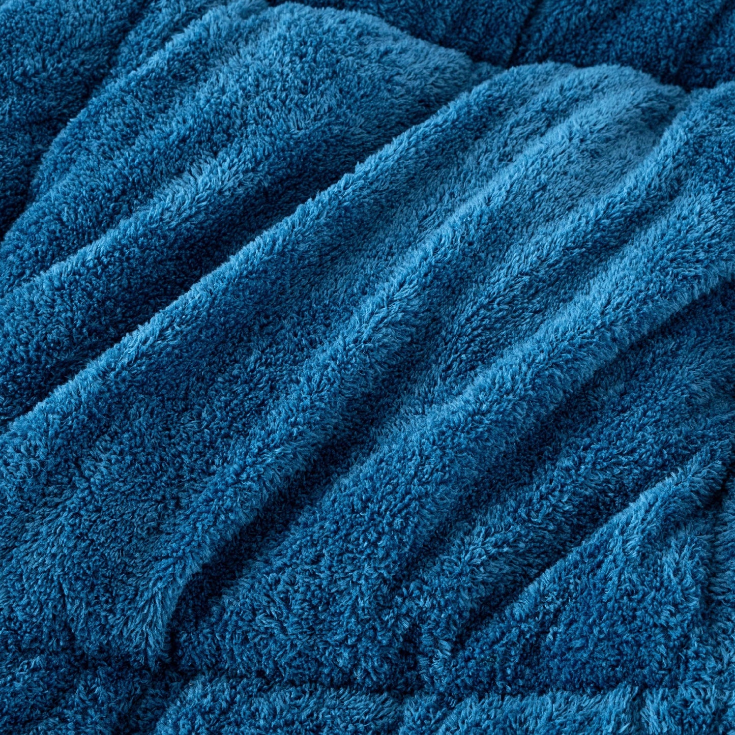 HELDENA Wellsoft Bettdecke Blau – Doppelseitig Ganzjahresdecke mit Kissenbezug