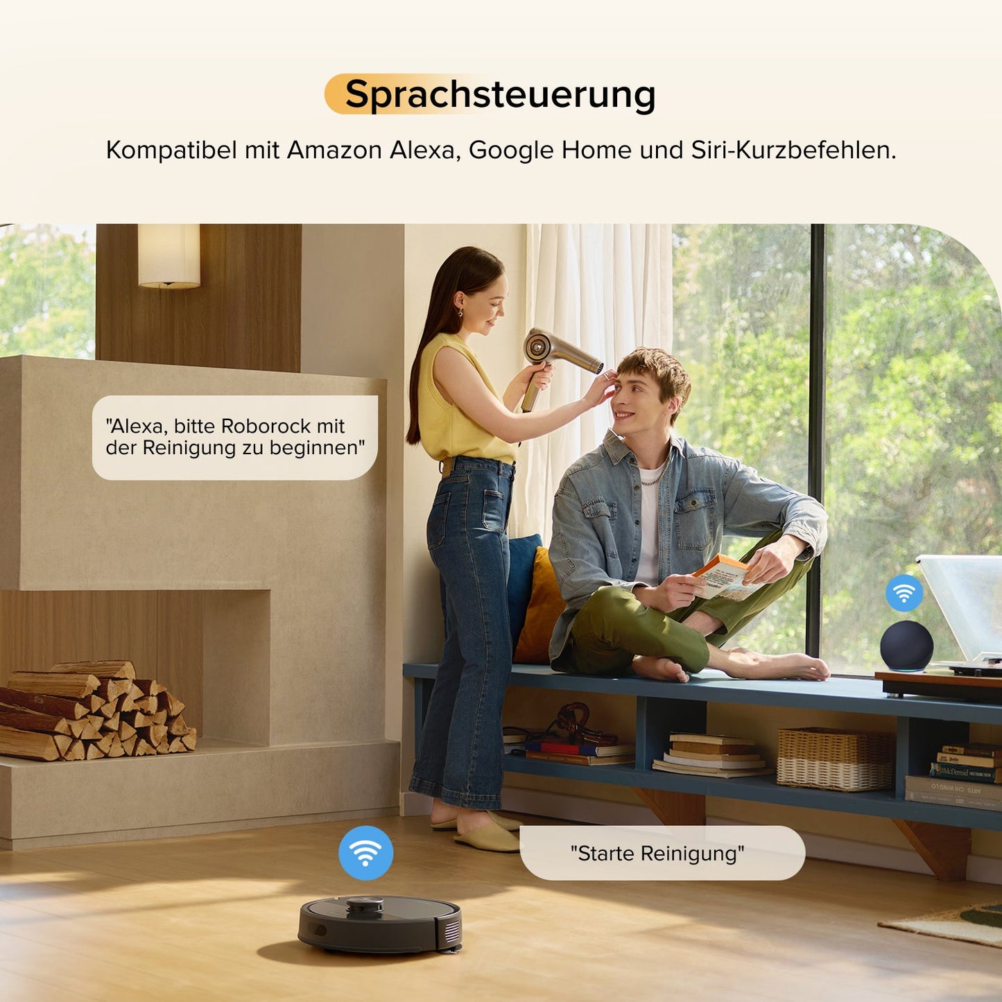 Roborock Q7 M5 Set Saug- und Wischroboter mit 2 Wischtüchern – 10.000 Pa