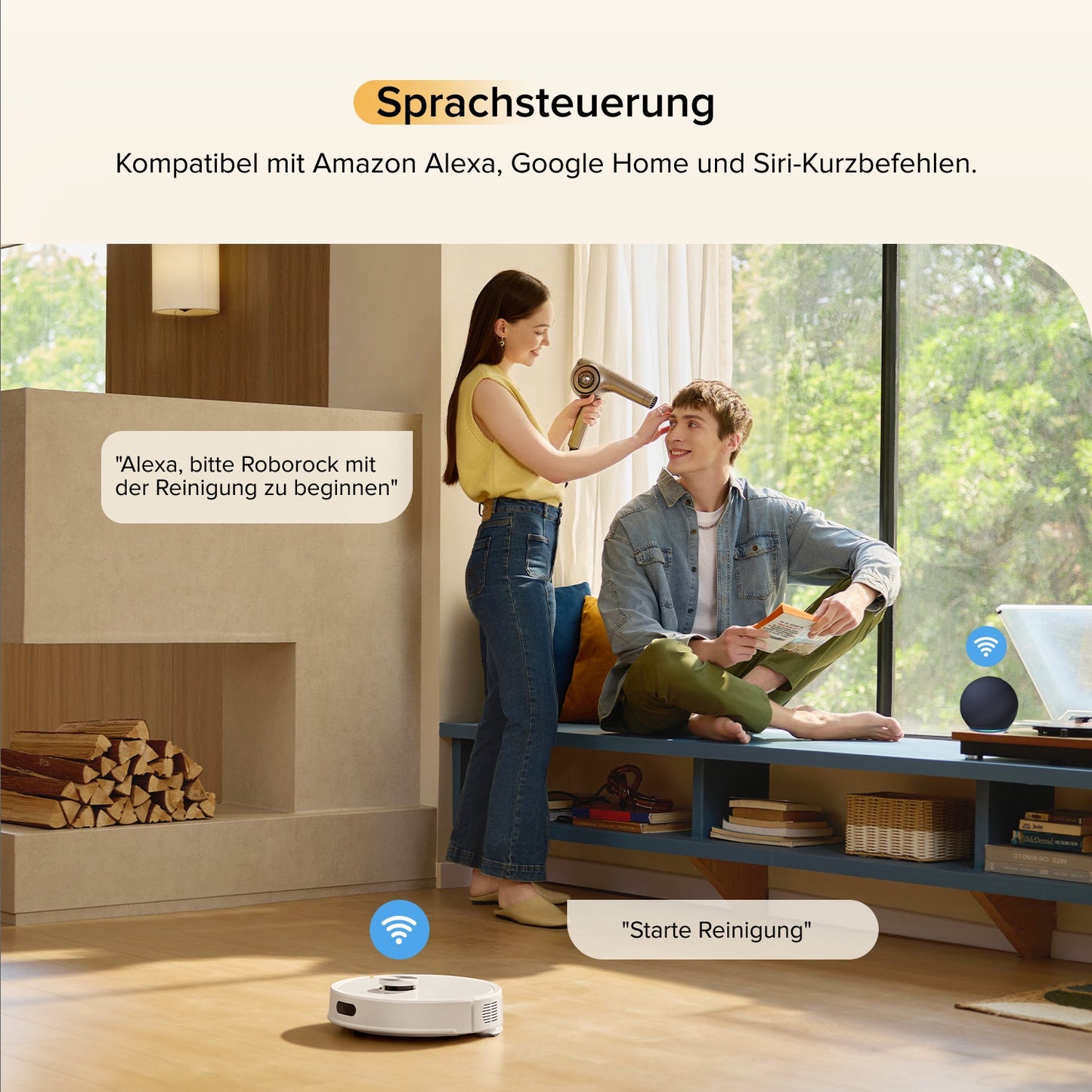 Roborock Q7 M5 Set Saug- und Wischroboter mit 2 Wischtüchern – 10.000 Pa