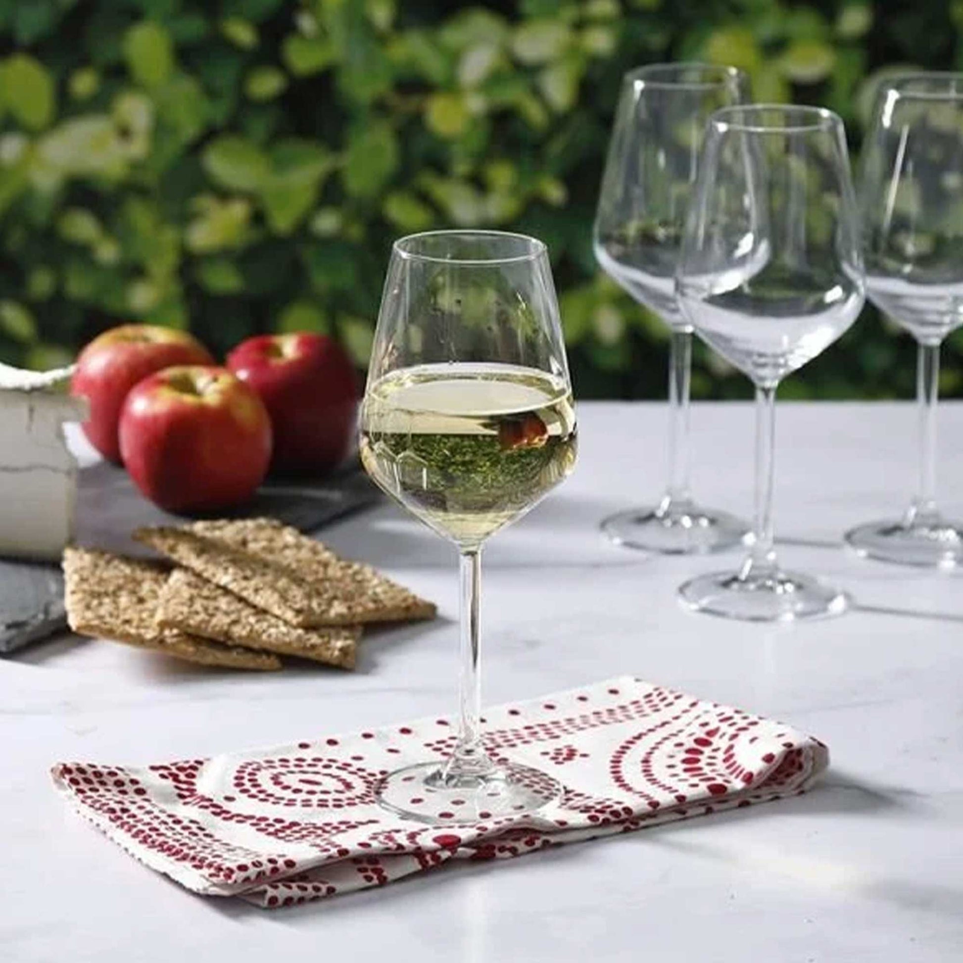 Allegra Weißweinglas Set für Weinabend, Dinner und stilvolles Servieren