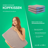 Carbon Visco Nackenstützkissen mit Visco-Kern und Carbon-Anteil im Detail