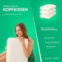 Schlichtes Design des HELDENA Visco Klassischen Schlafkissens 60 x 40 cm