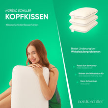 Schlichtes Design des HELDENA Visco Klassischen Schlafkissens 60 x 40 cm