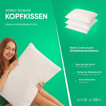 HELDENA Mikrofaser-Silikonkissen, Designansicht in Weiß