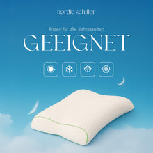 Visco Doppel-Nackenstützkissen 57 x 42 cm für ganzjährige Nutzung im Schlafzimmer