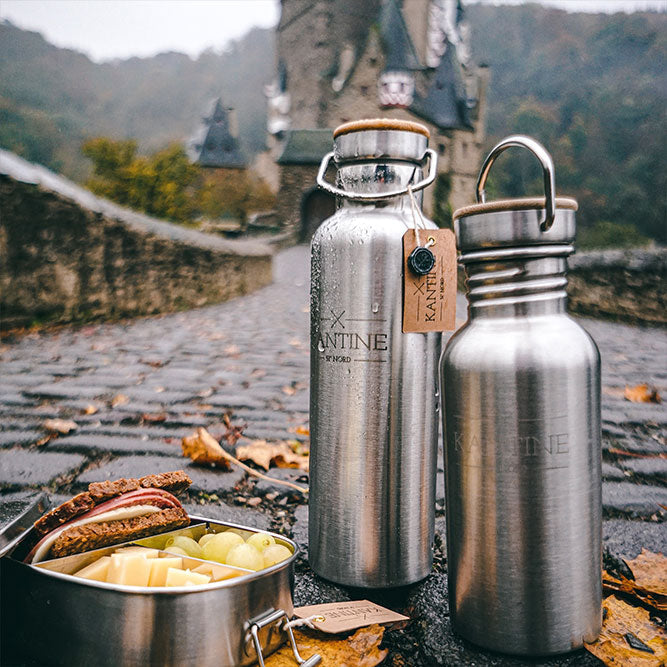 HELDENA Outdoor Trinkflasche 500 ml aus Edelstahl für Alltag Reisen und Sport