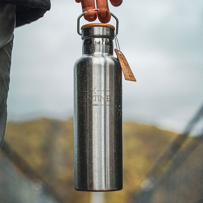Edelstahl Outdoor Trinkflasche 750 ml für Büro Picknick Sport und Reisen