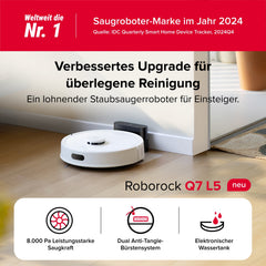 Q7 L5 saugt Tierhaare mit 8.000 Pa HyperForce Dual Anti-Tangle
