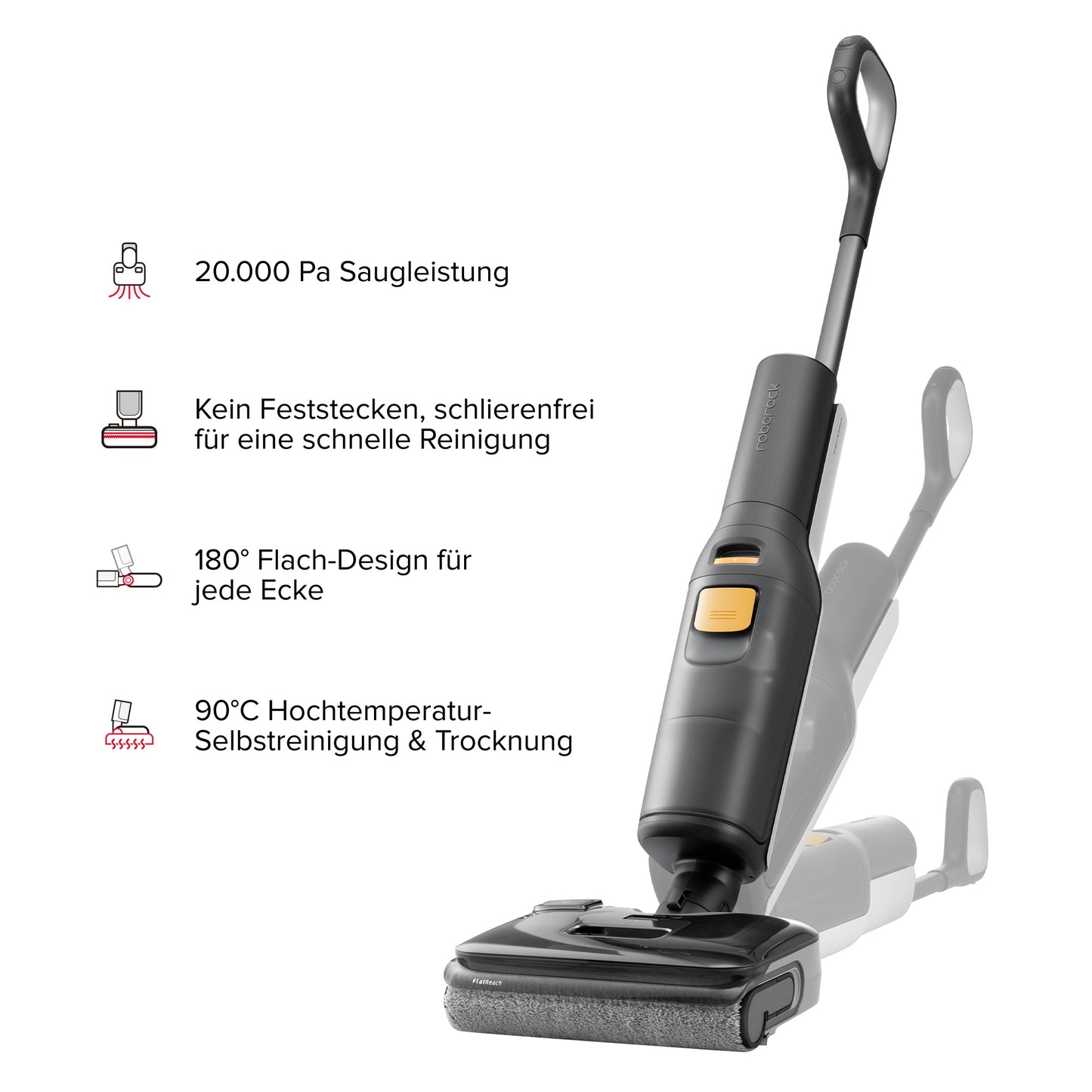 F25 BX saugt und wischt Hartboden gleichzeitig 20.000 Pa HyperForce
