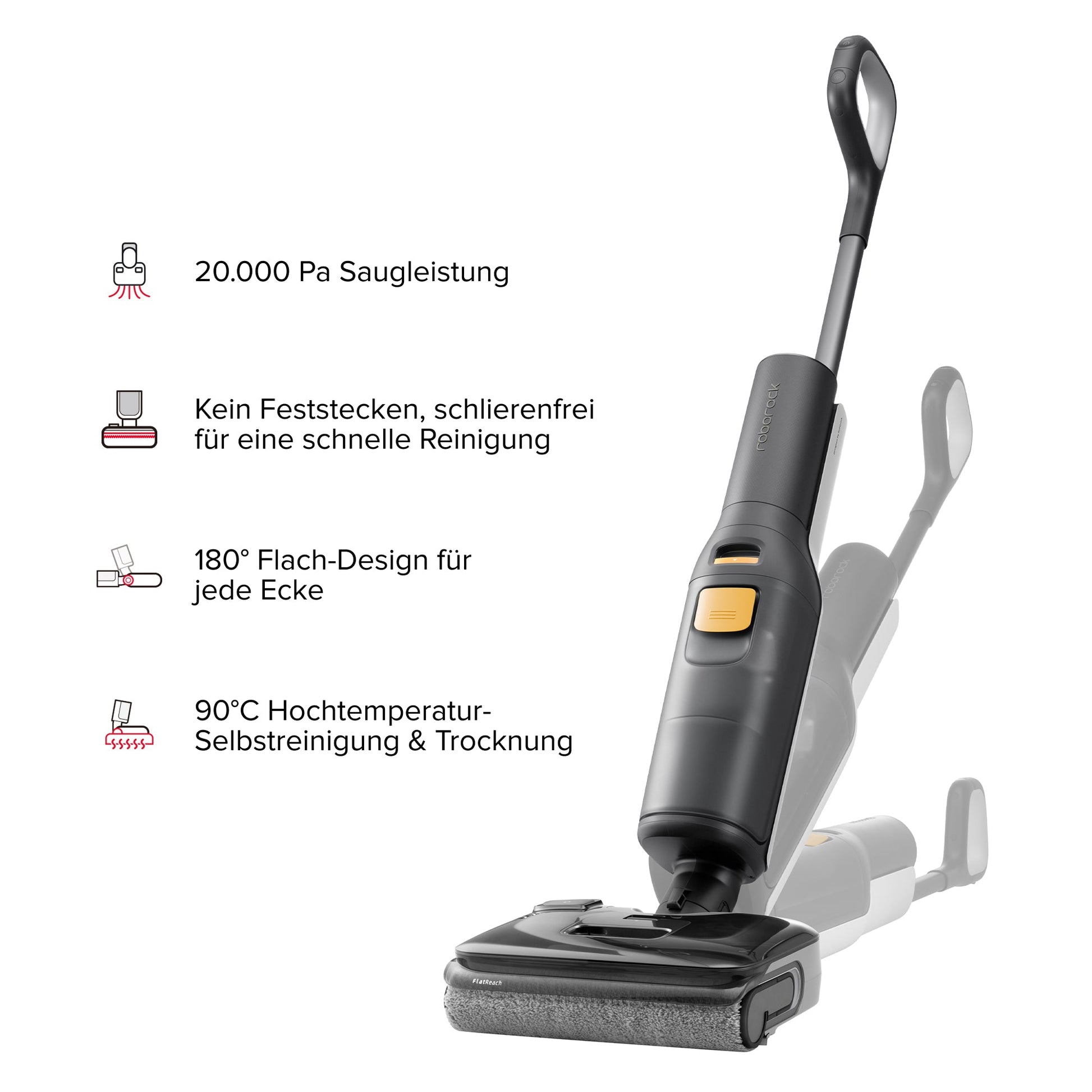 F25 BX saugt und wischt Hartboden gleichzeitig 20.000 Pa HyperForce