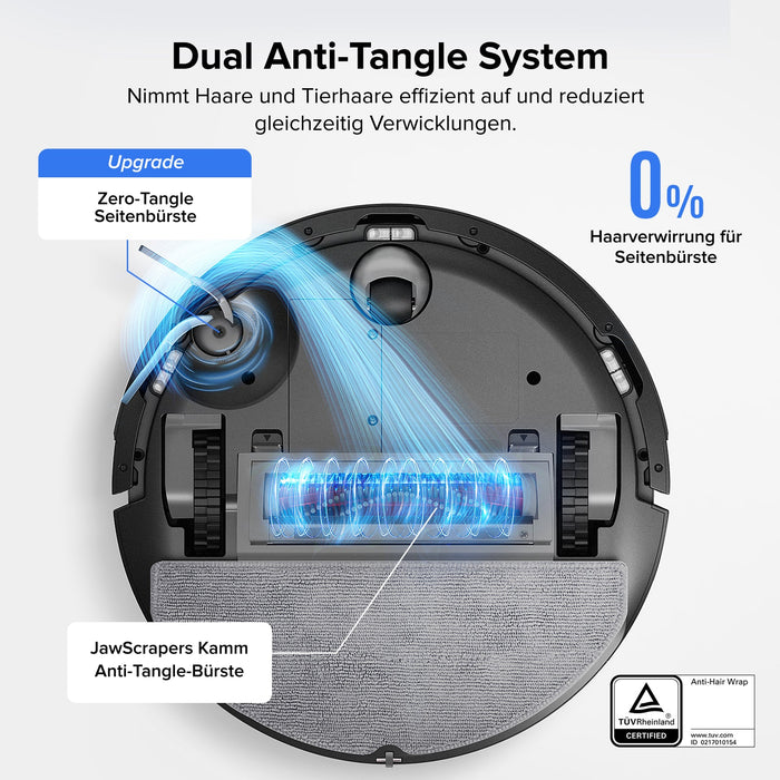 PreciSense LiDAR Navigation Q7 L5 schwarz Raumkarte mit No-Go-Zonen per App