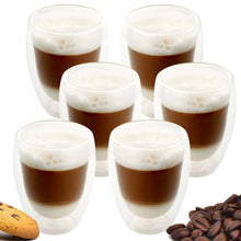 Nordic Schiller Doppelwandglas isoliertes Kaffeeglas 350 ml kein Kondensieren