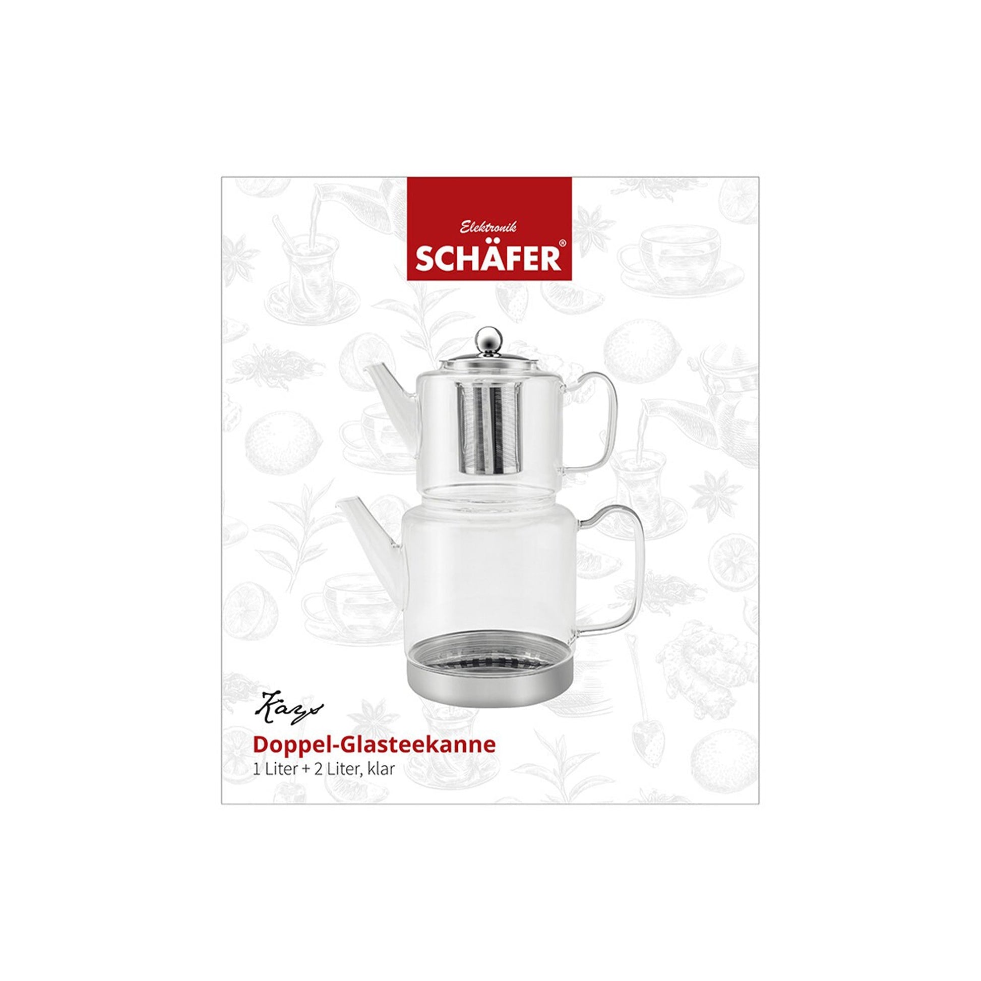 Tuerkischer Glasthekessel Kays Schaefer auf Induktion fuer traditionellen Cay