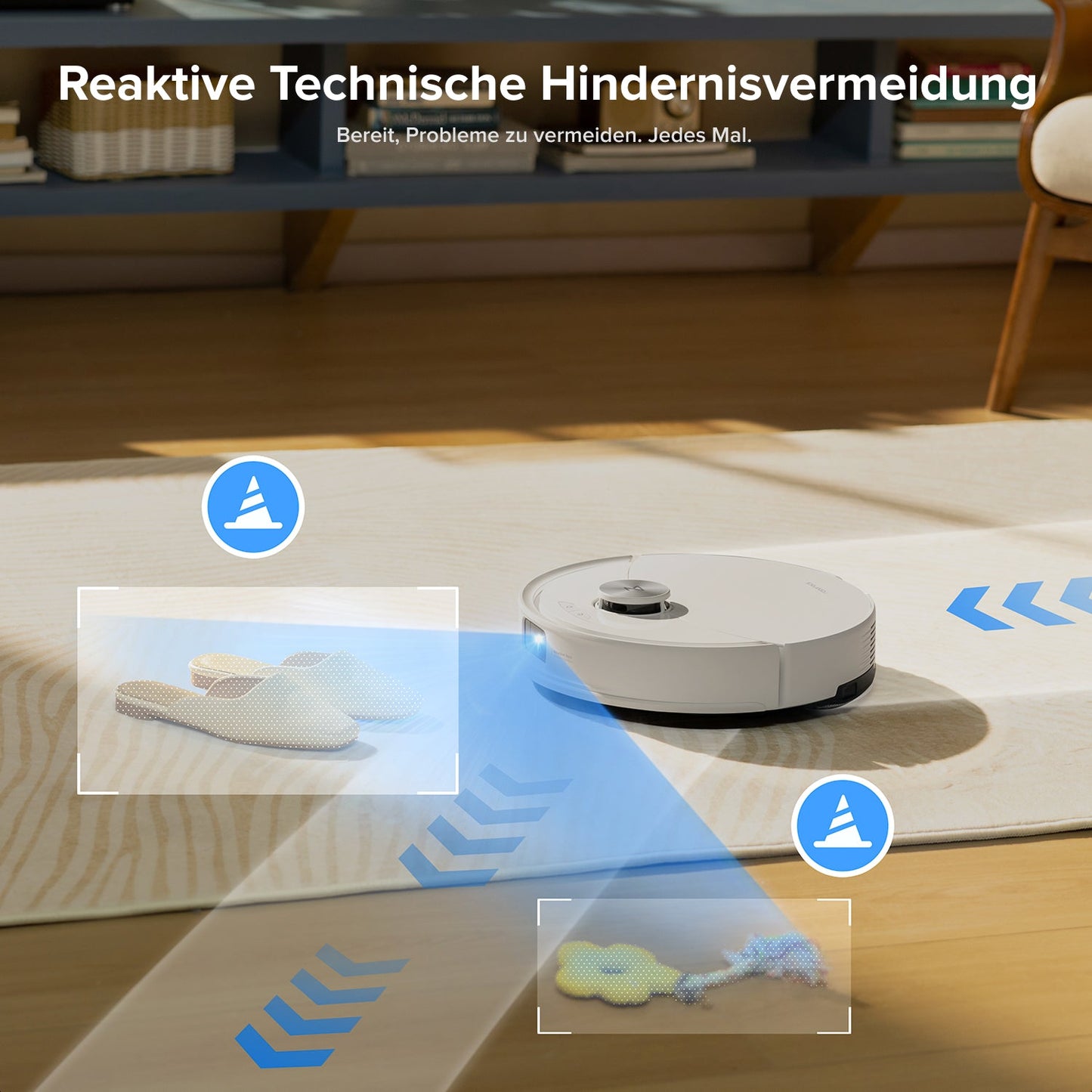 Roborock Q10 S5+ Akku 5200 mAh lädt automatisch nach Reinigung