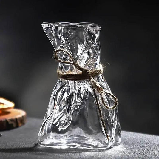 HELDENA geriffeltes Cocktailglas 300 ml aus transparentem Glas für Cocktails und Aperitifs