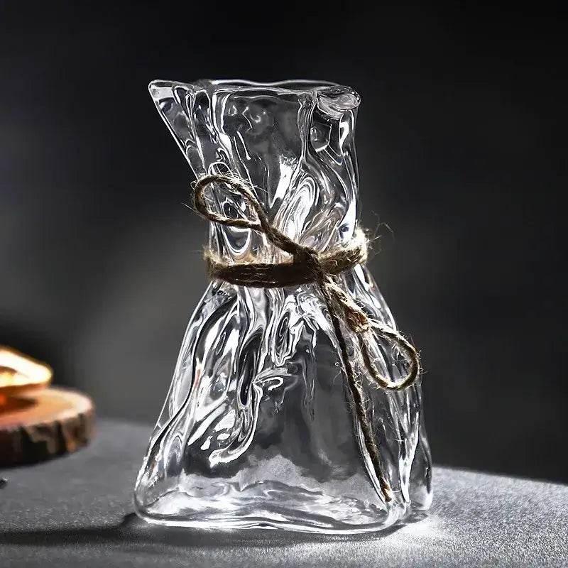 HELDENA Trinkglas transparent mit strukturierter Oberfläche für Home Bar