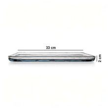 HELDENA Borcam flache Glas-Auflaufform 1025 ml, 32 × 25 cm
