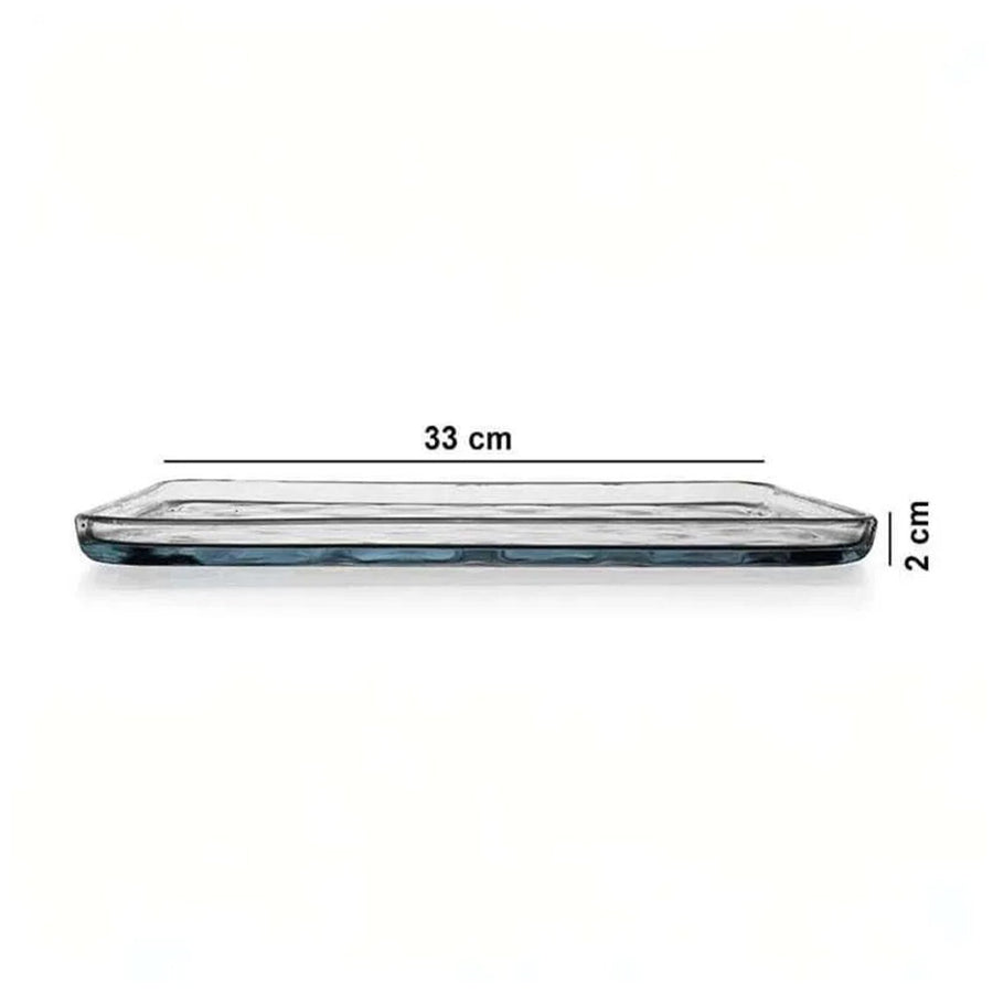 HELDENA Borcam flache Glas-Auflaufform 1025 ml, 32 × 25 cm