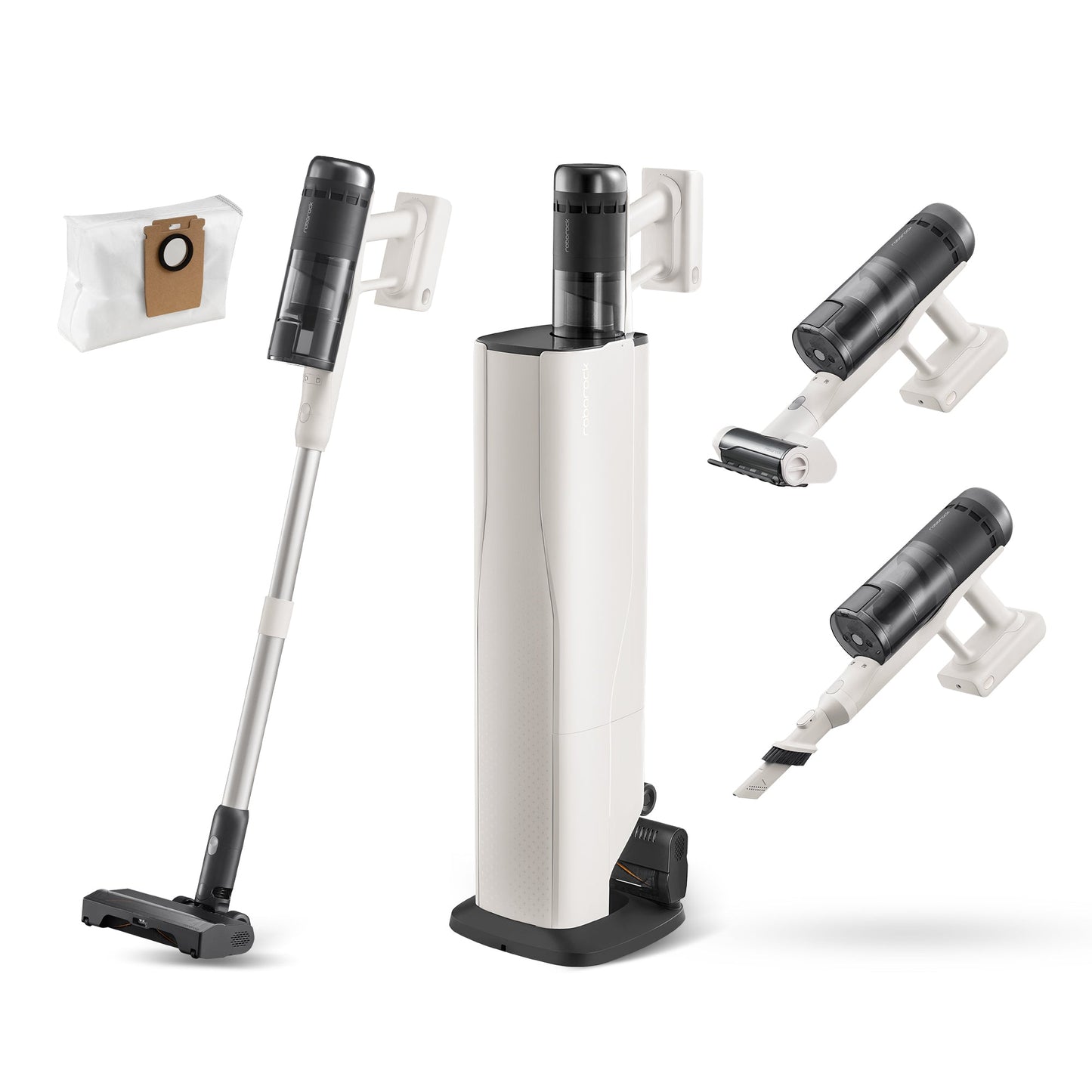 Roborock H60 Hub Pro Akkusauger mit Absaugstation 3-Liter-Staubbeutel