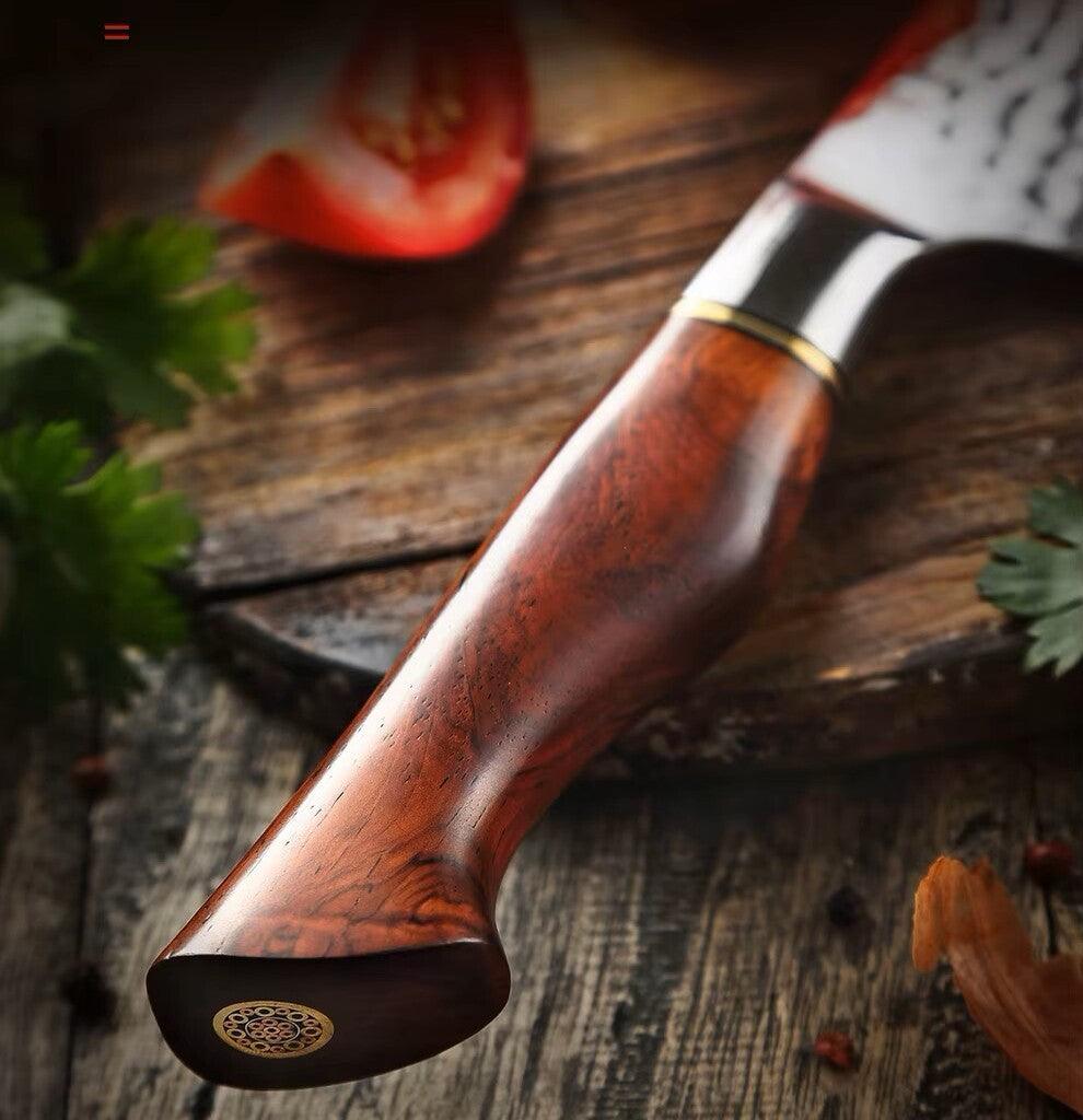 Master Series Santoku Küchenmesser mit Damaststahl-Klinge – HELDENA