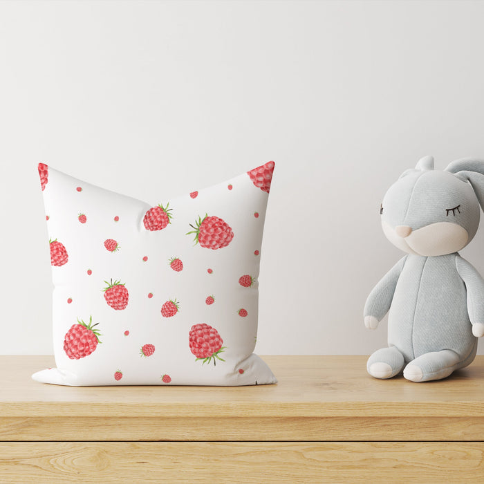 HELDENA Kinder-Dekokissen Himbeeren 40 × 40 cm – zweite Produktansicht