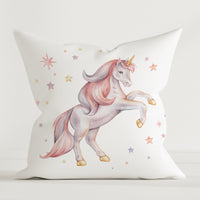 LESLIS Kinder Dekokissen „Sternen Einhorn“ – 40 × 40 cm