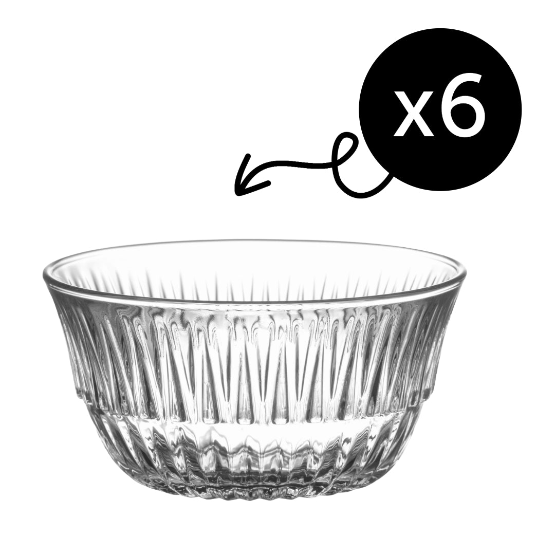 Transparente Glasschalen 215 ml als Saucenschalen Tapas Schalen und Dessertschalen
