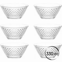LAV Artemis Glasschalen mit modernem Rillendesign für Dessert und Snacks