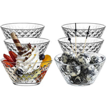 LAV Artemis Glasschalen 330 ml 6er Set Dessertschalen aus transparentem Glas